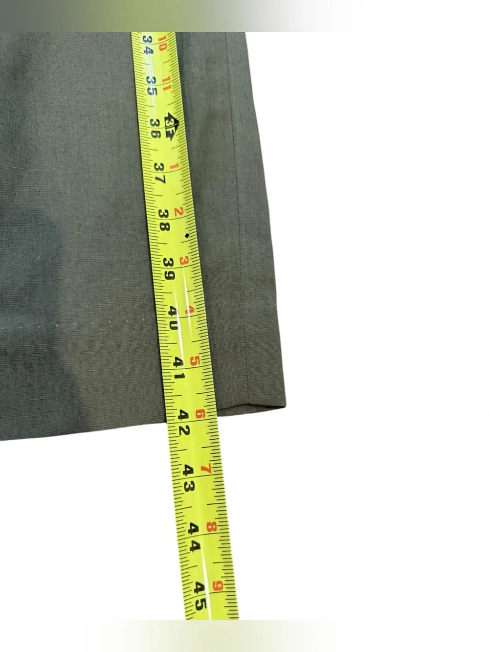 COS Olive Green Lyocell Linen Pleated Wide Leg Pants Trousers EU 36 US 4